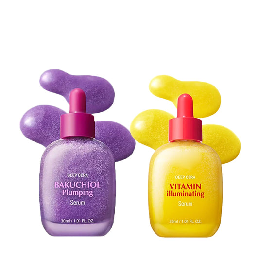 Vitamin C & Bakuchiol Face Serum | Korean Anti-Aging, Brightening & Moisturizing Formula