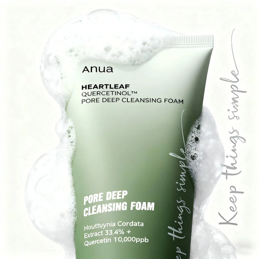 ANUA Heartleaf Deep Cleansing Foam Soothing & Pore Care Cleanser