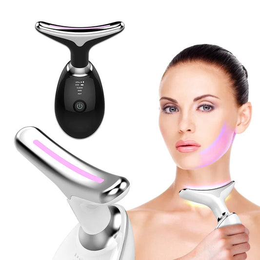 Gesichts-Hals-Lift-Schönheitsgerät EMS-Gesichtsmassagegerät LED-Licht